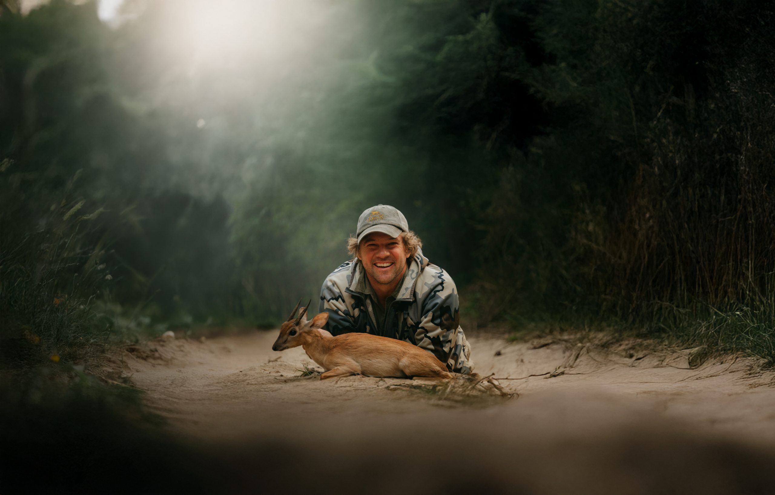 Tiny Ten safari setting in dense South African vegetation